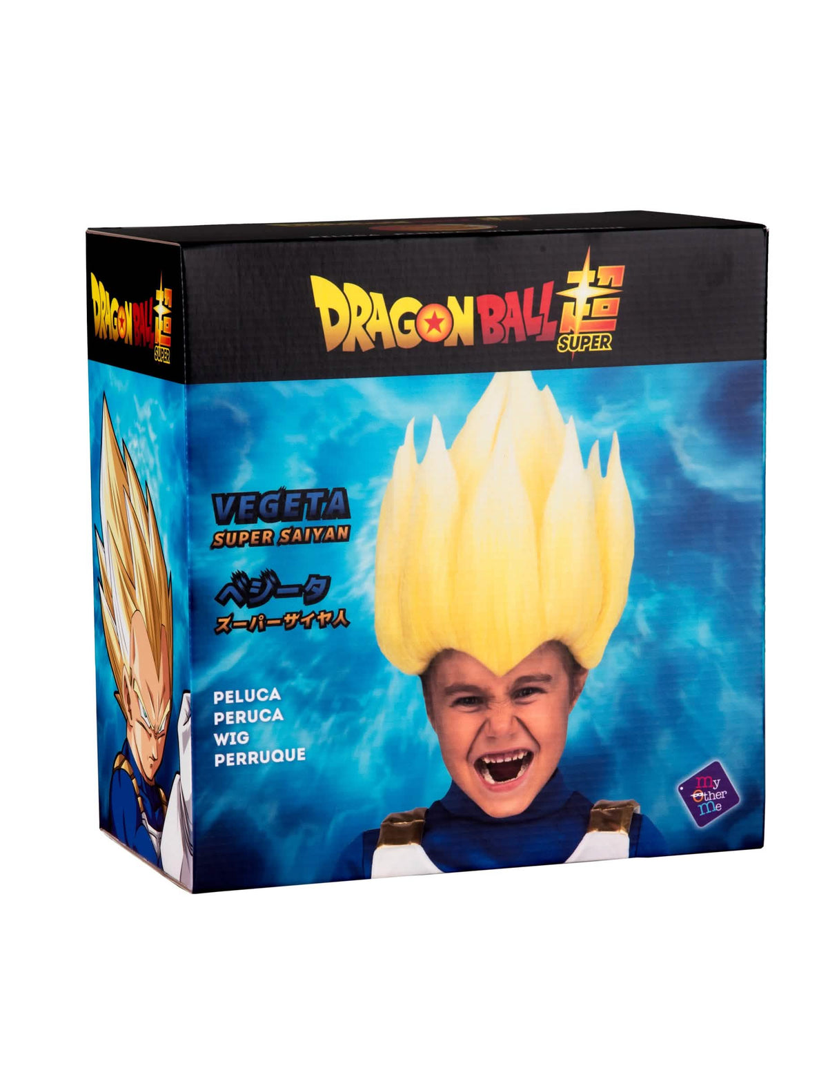 Кутия за опаковане на перуката Super Saiyan Vegeta Dragon Ball за дете