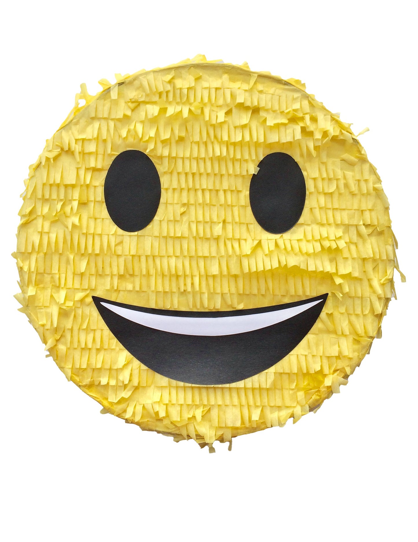 Piñata Imoji™ jaune avec visage souriant