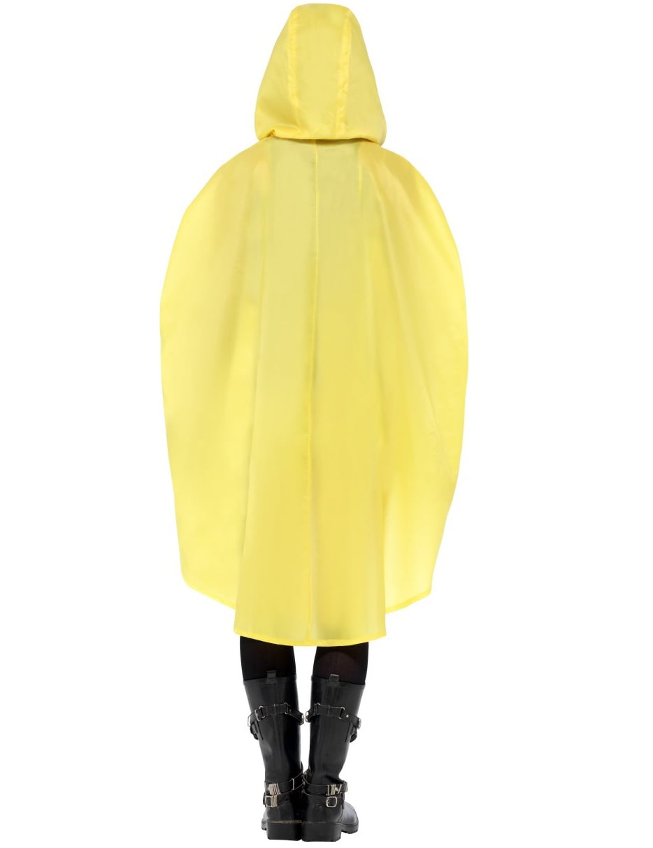 Vue de dos du poncho poussin pour adulte