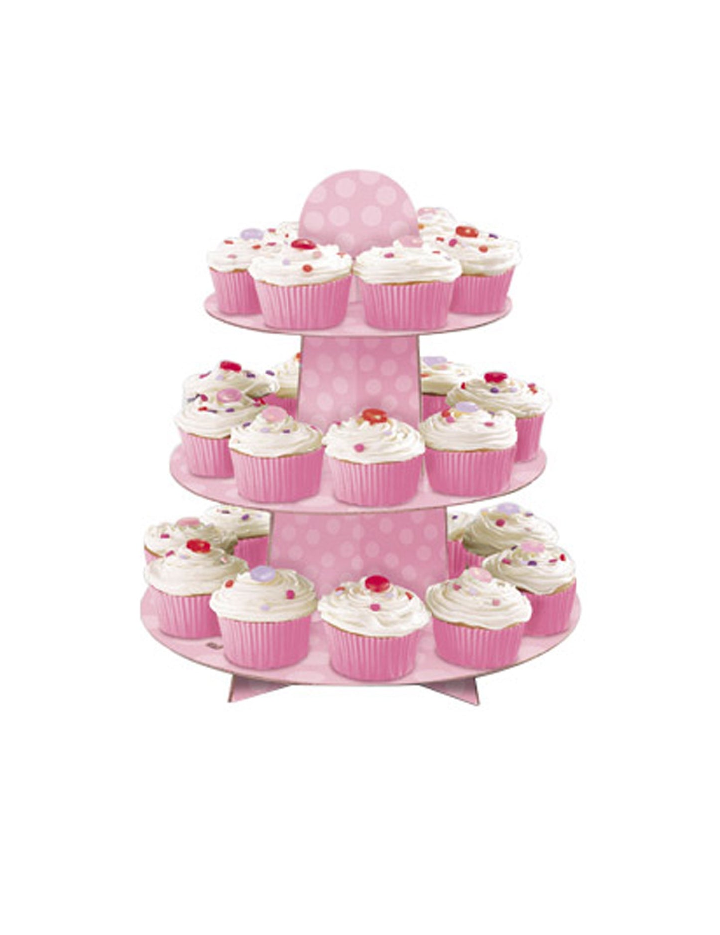 34 cm 34 cm Pink Cupcake Display