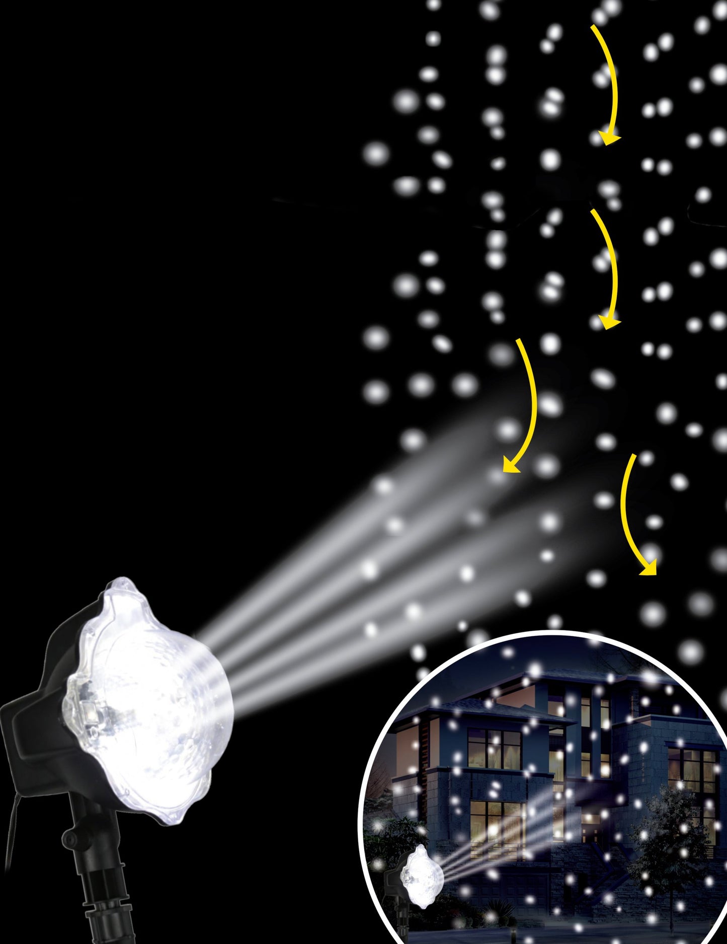 Външен проектор на снежен ефект