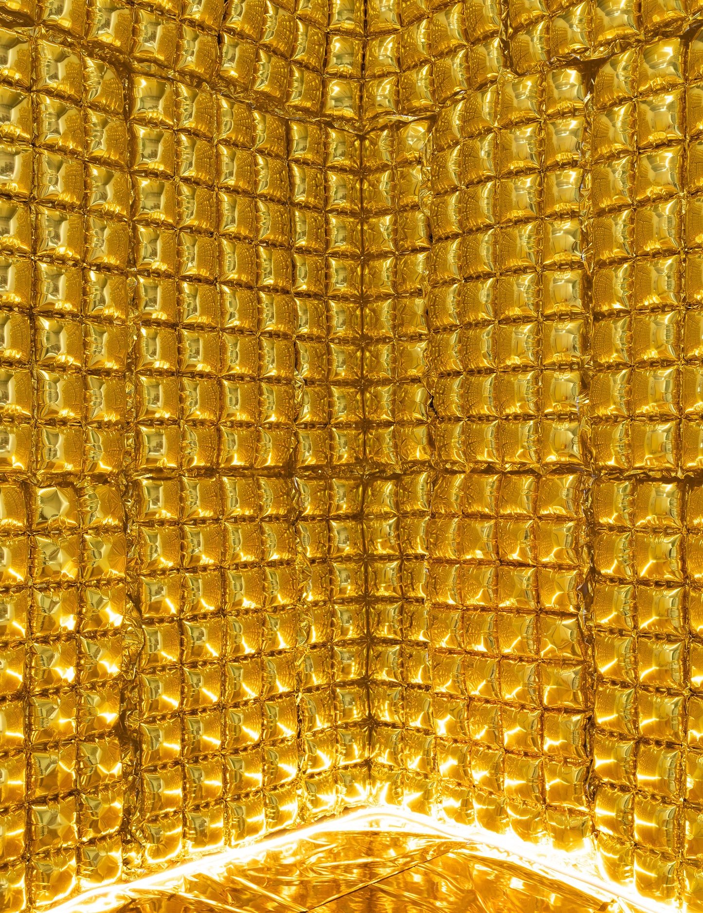 Златна балонена завеса 55 х 110 см