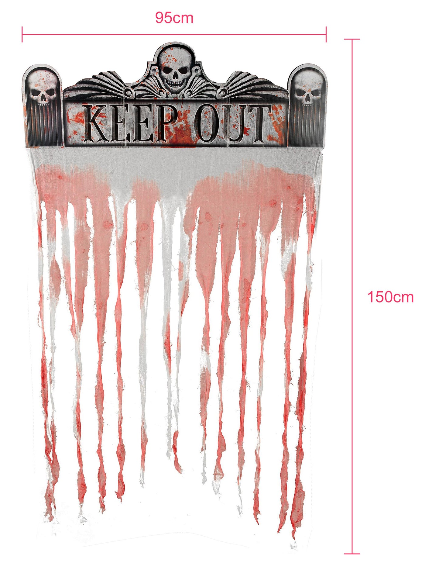 Завеса за Хелоуин на вратата 150 x 95 cm