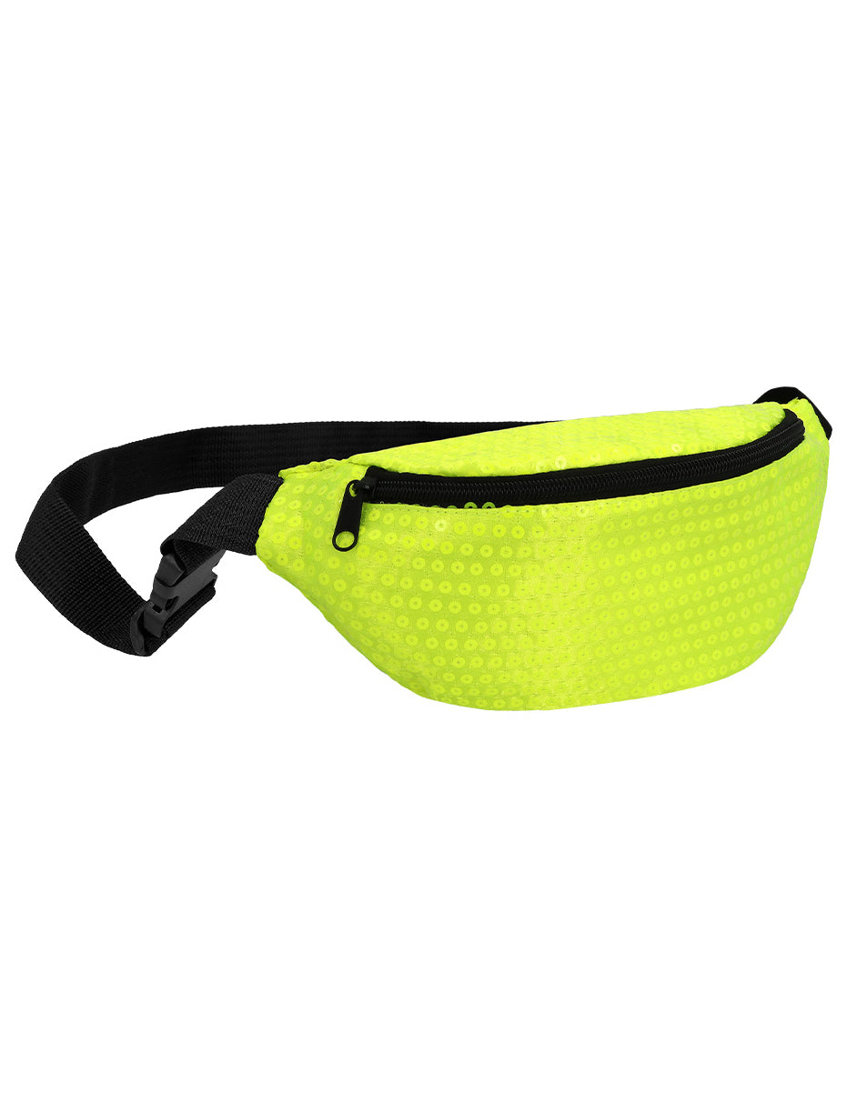 Флуо жълта бананова чанта