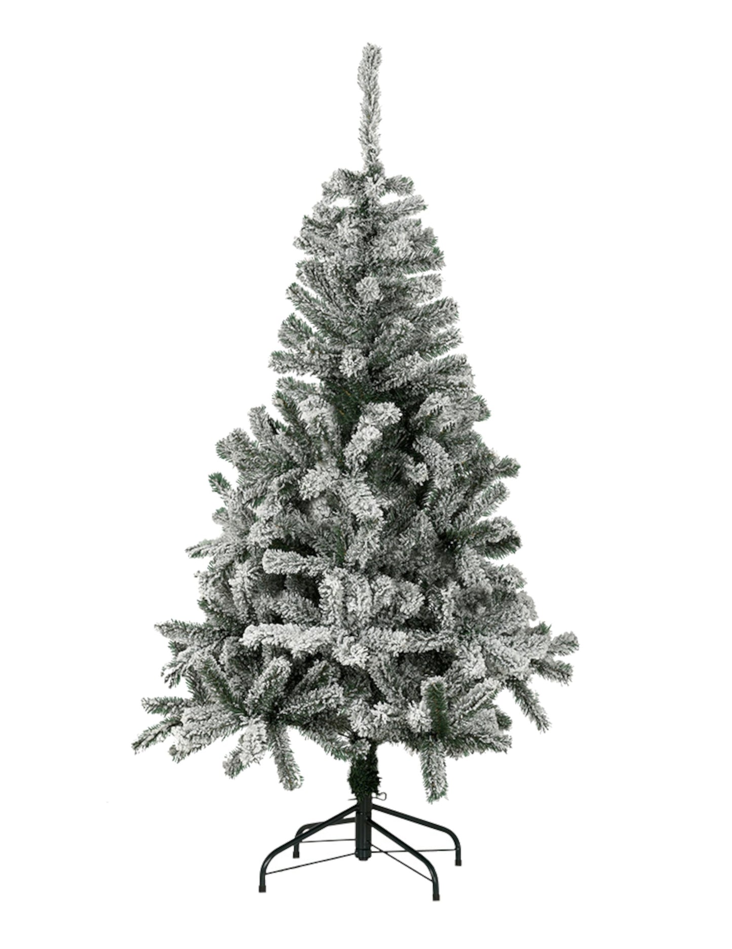 Луксозна изкуствена коледна елха със снежен ефект 210 cm реалистичен и стабилен