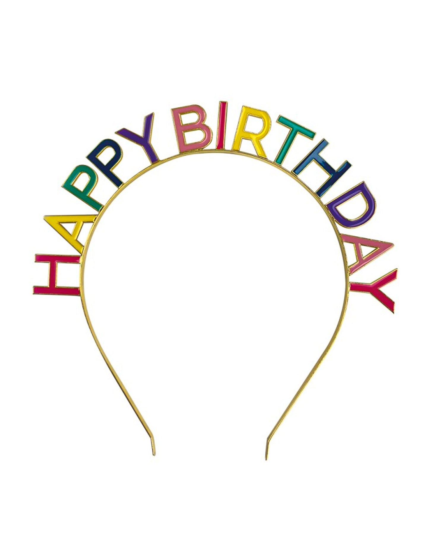 Лента за глава за възрастни с многоцветна форма „Честит рожден ден“