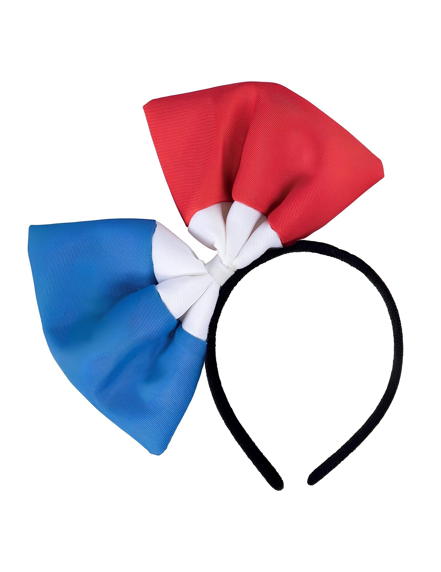 Détail du nœud du serre-tête nœud tricolore France