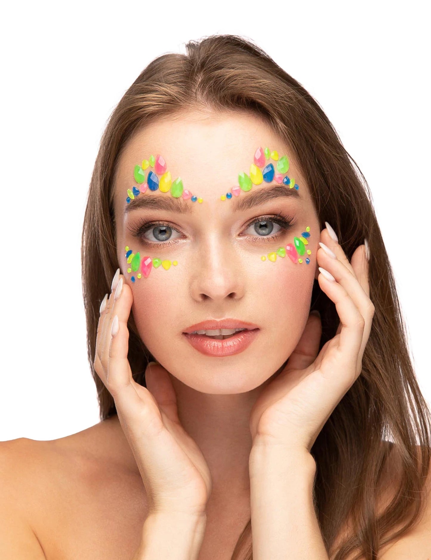 Лепилни кристали за многоцветни фосфореценти