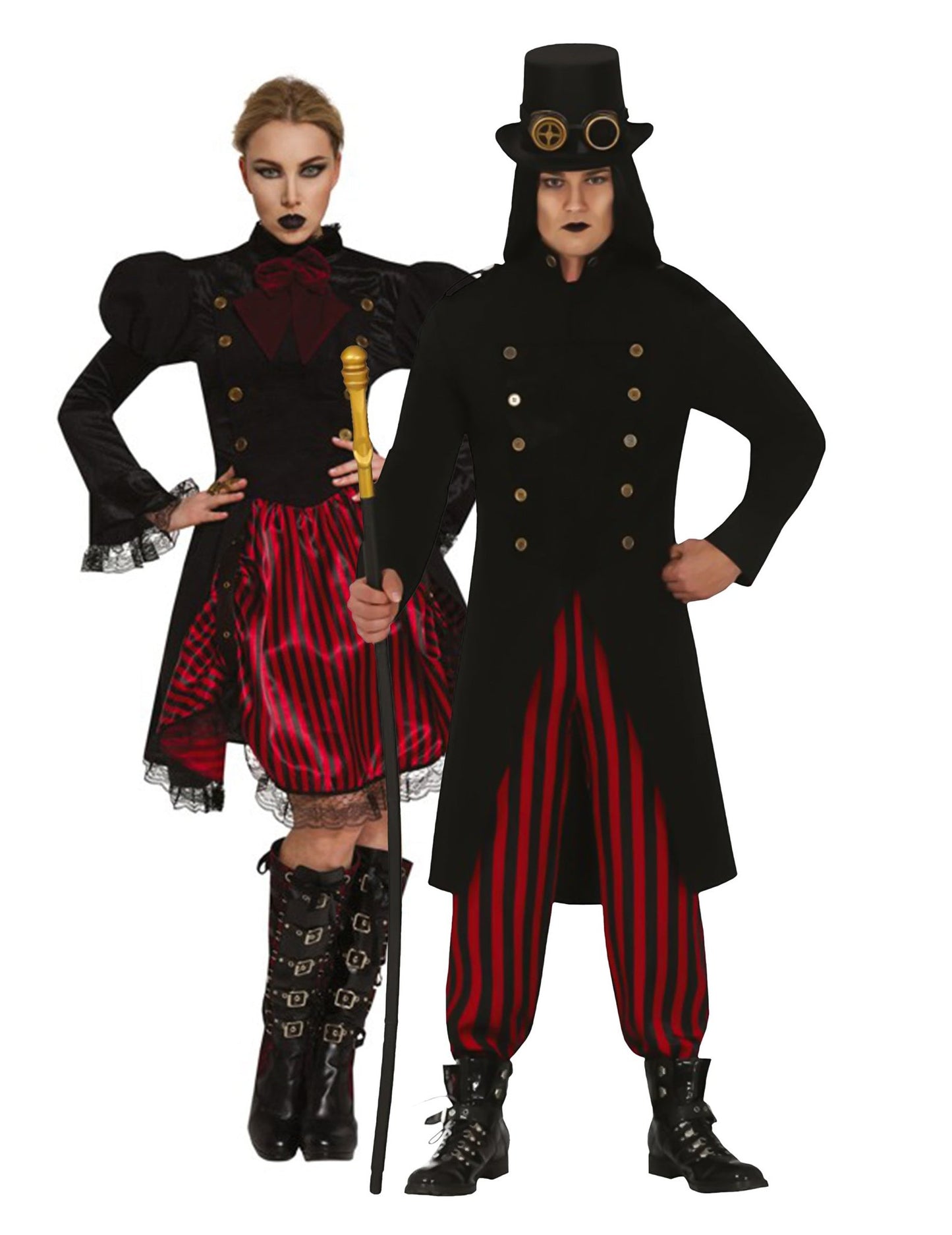 Déguisement de couple Steampunk adulte