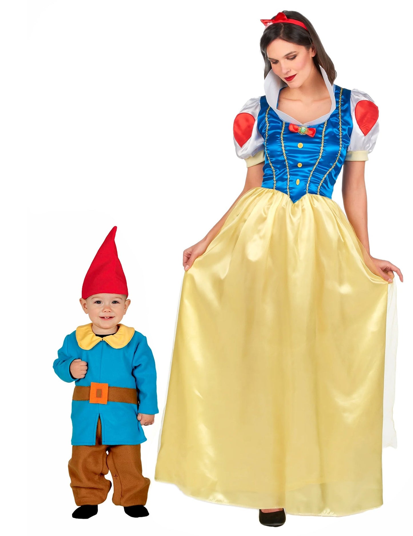 Déguisement de couple princesse et nain mère fils