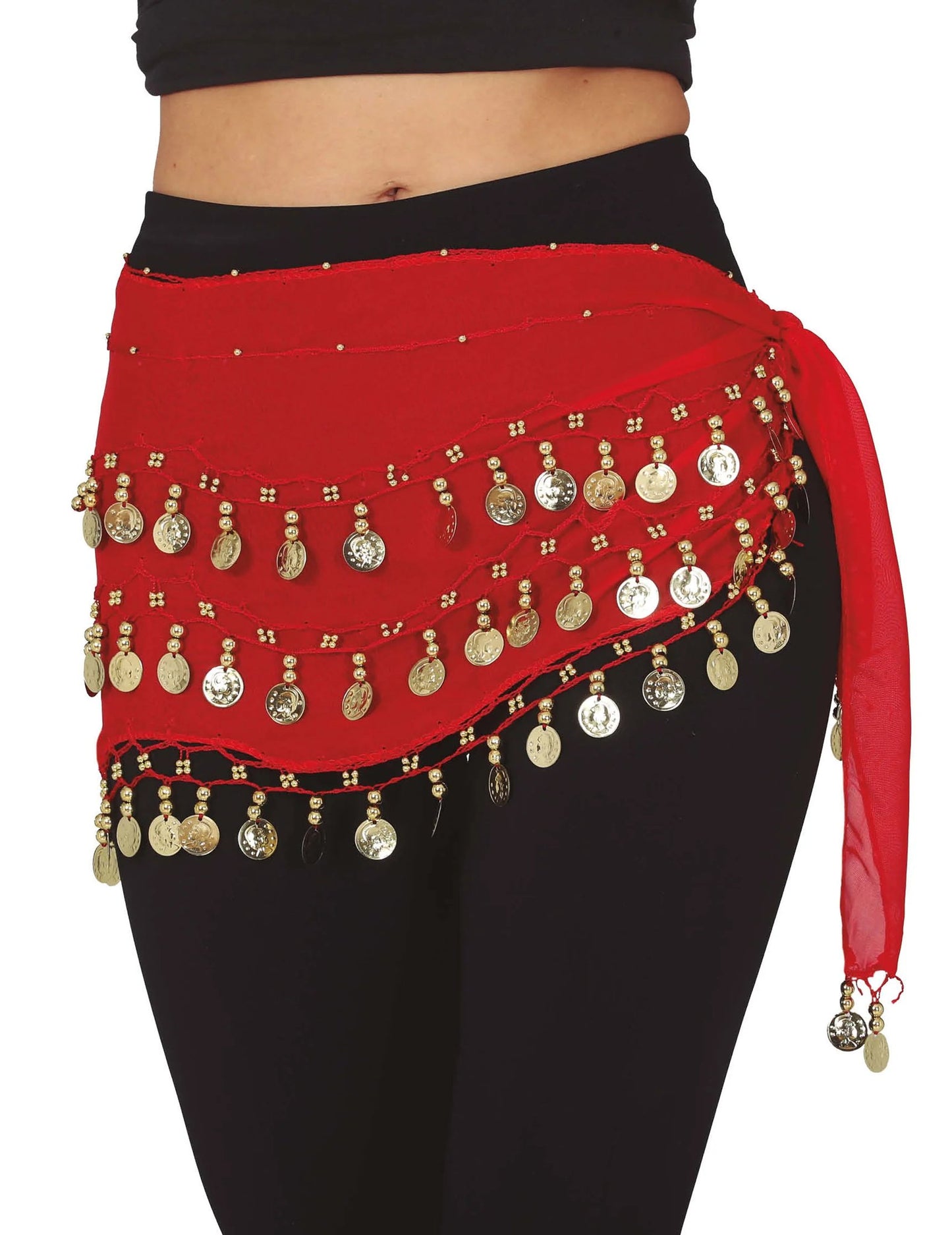 Déguisement complet danseuse orientale noir et rouge femme