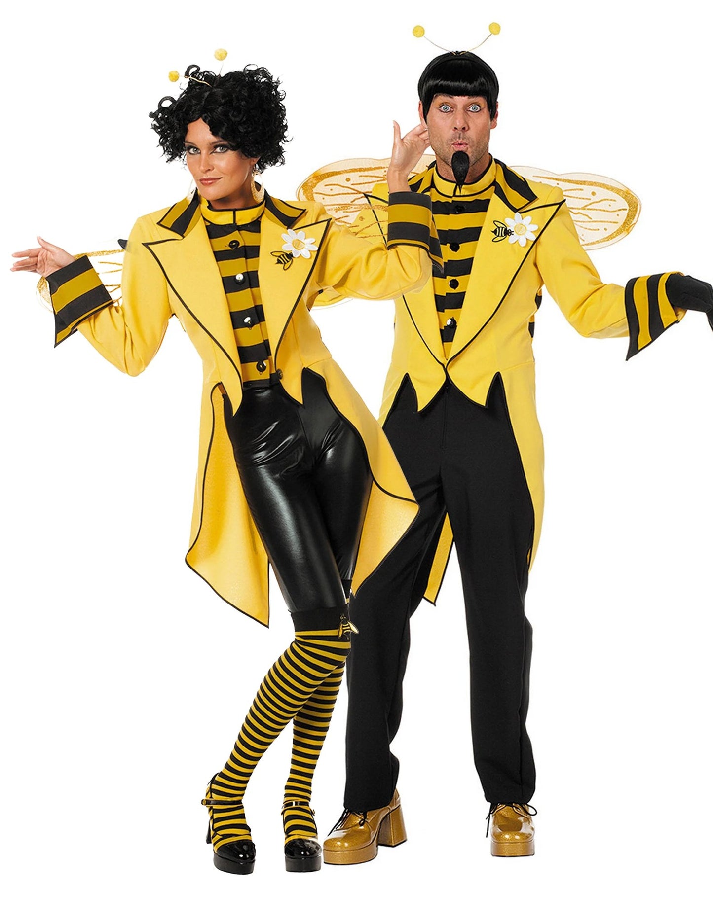 Déguisement de couple Abeilles élégantes adulte