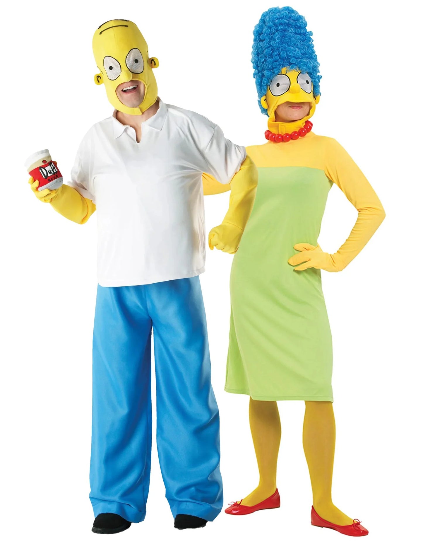 Déguisement de couple Homer et Marge Simpson adulte