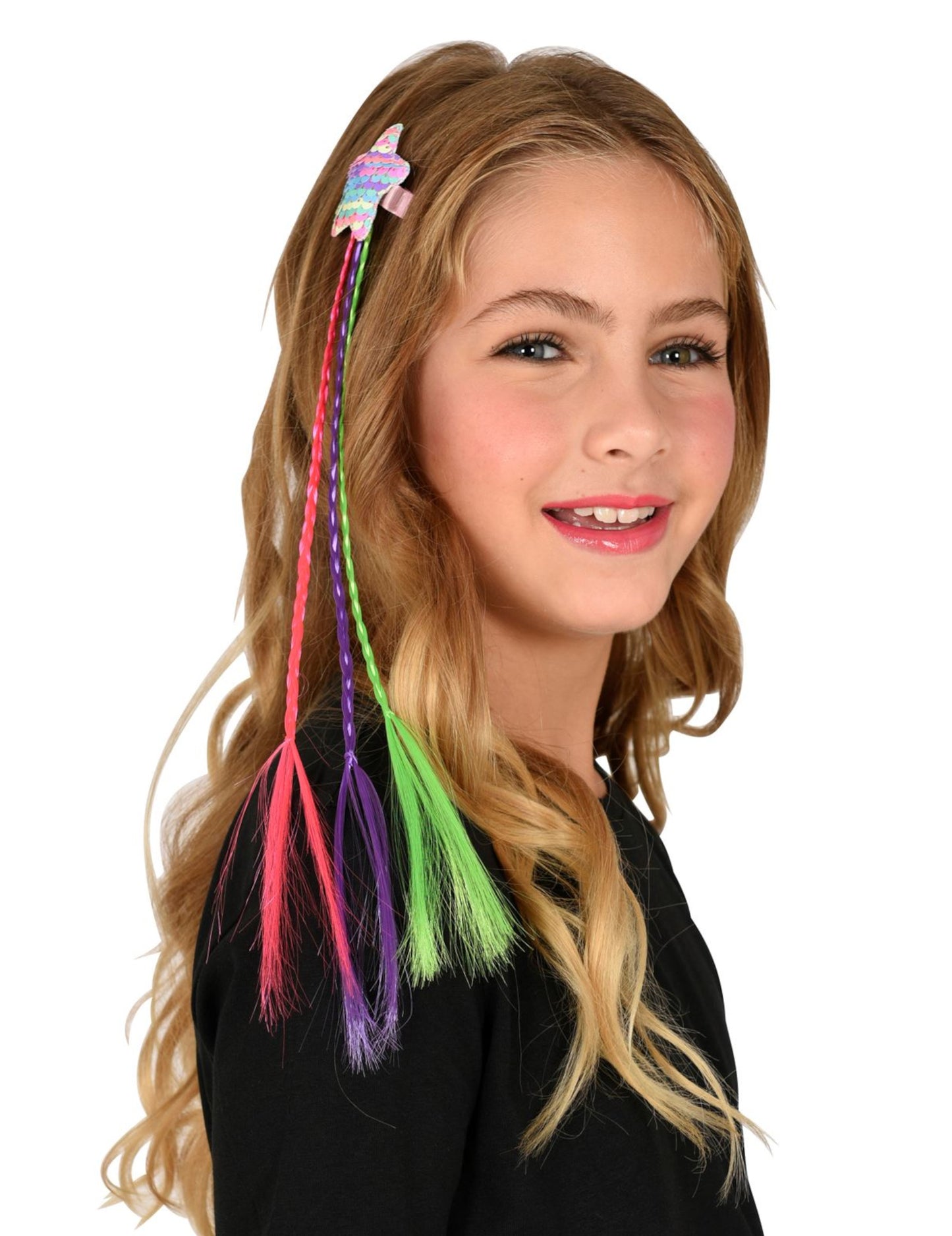 Многоцветни плитки с звезда за пайети за коса