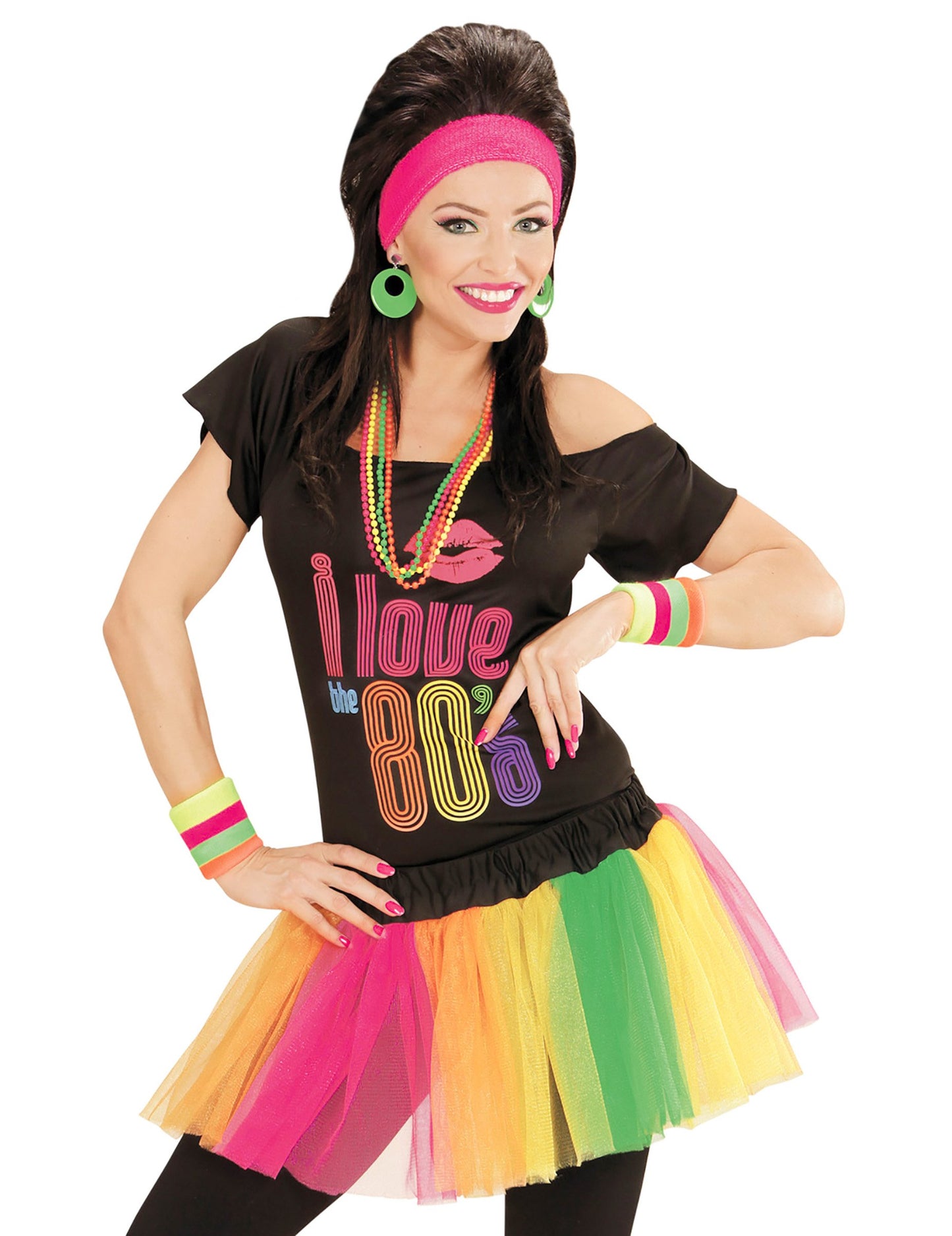 Fluo Multicolor Tutu къси жени