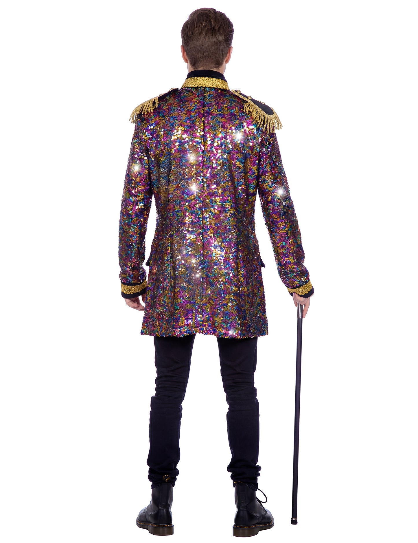 Veste à sequins multicolores de luxe homme