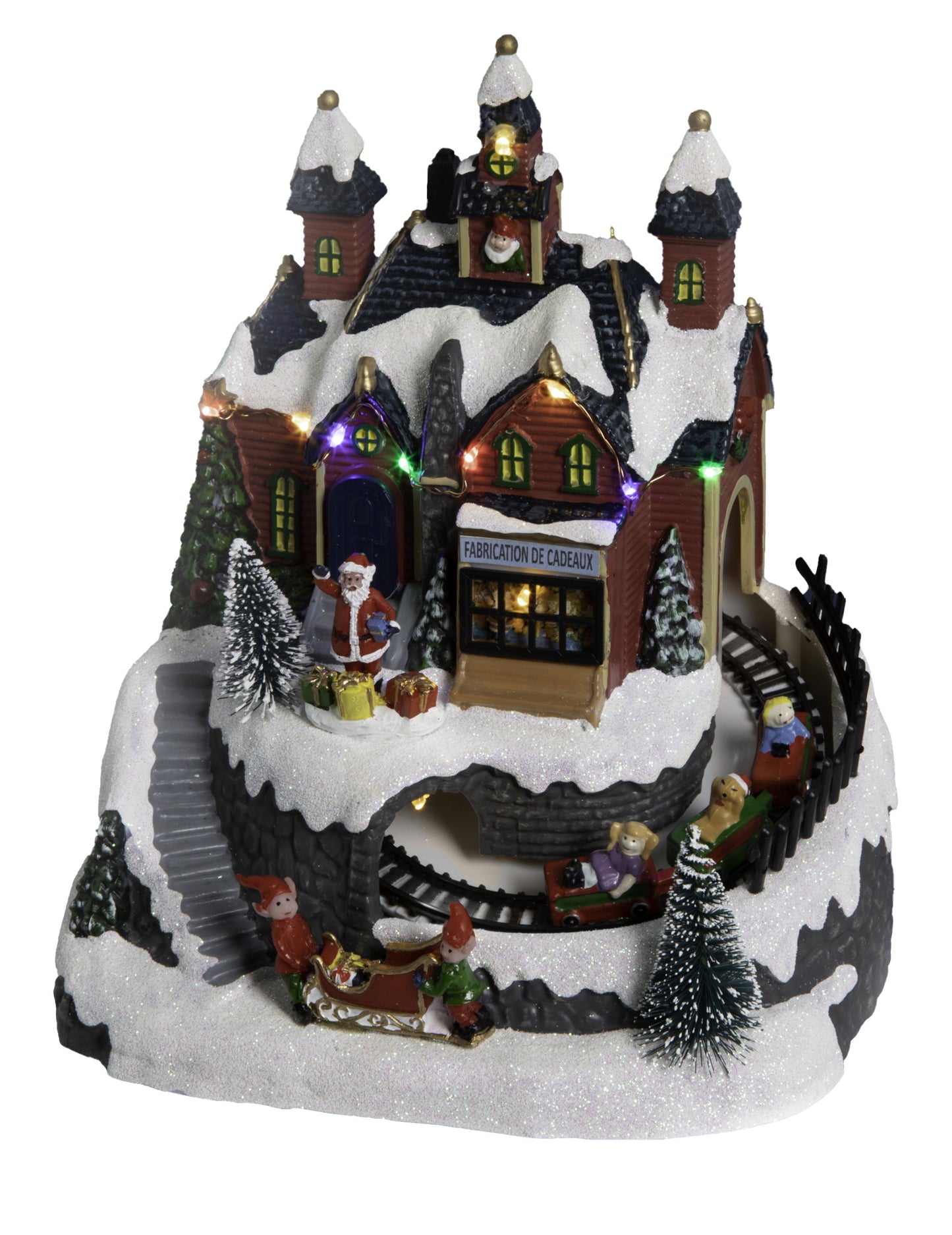 Коледно работилническо селище 20 x 19 cm анимирани и музикални