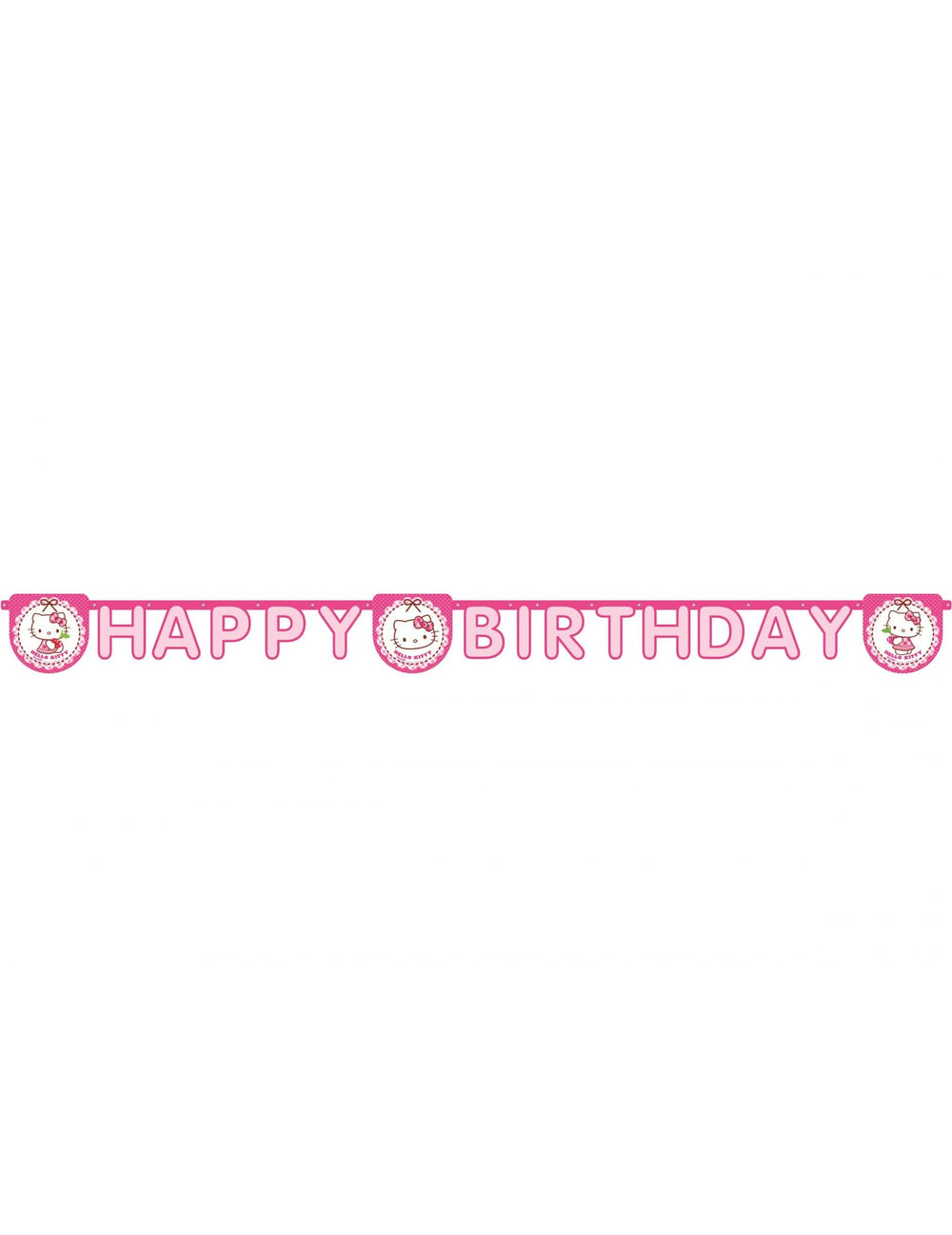 Vue d'ensemble de la guirlande Happy Birthday Hello Kitty