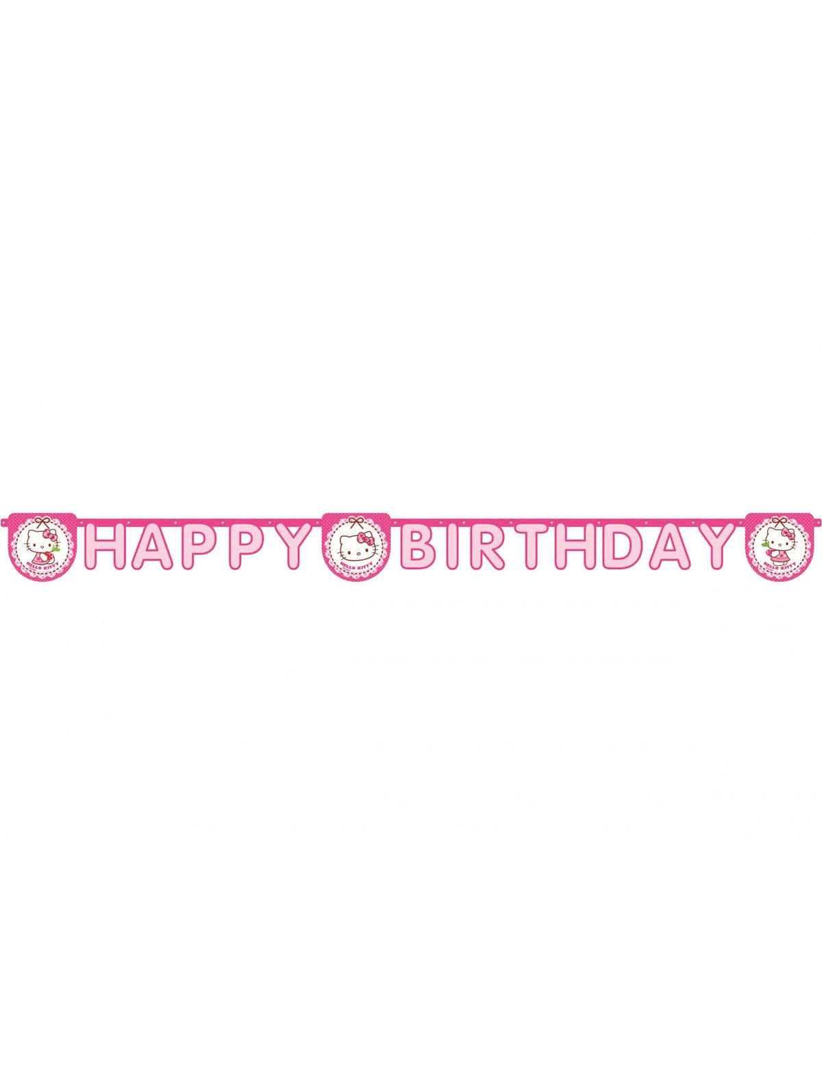 Vue d'ensemble de la guirlande Happy Birthday Hello Kitty