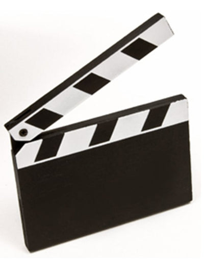 Marque-place clap de cinéma Hollywood pour fête noir et blanc