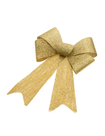 Златна пайетена папийонка 23 x 40 cm 