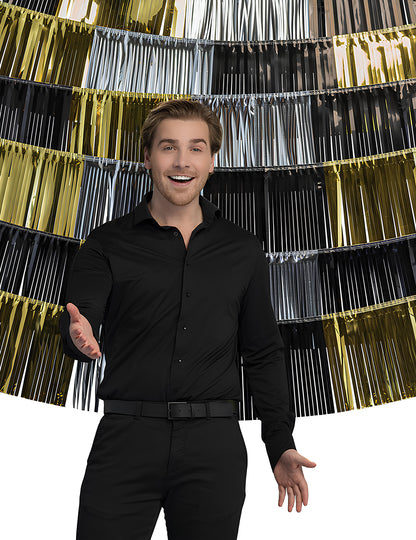 1 фон 6 гирлянди с метални ресни 150 x 26 cm 