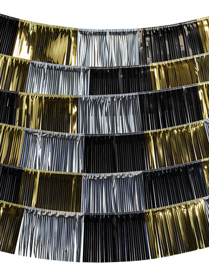 1 фон 6 гирлянди с метални ресни 150 x 26 cm 