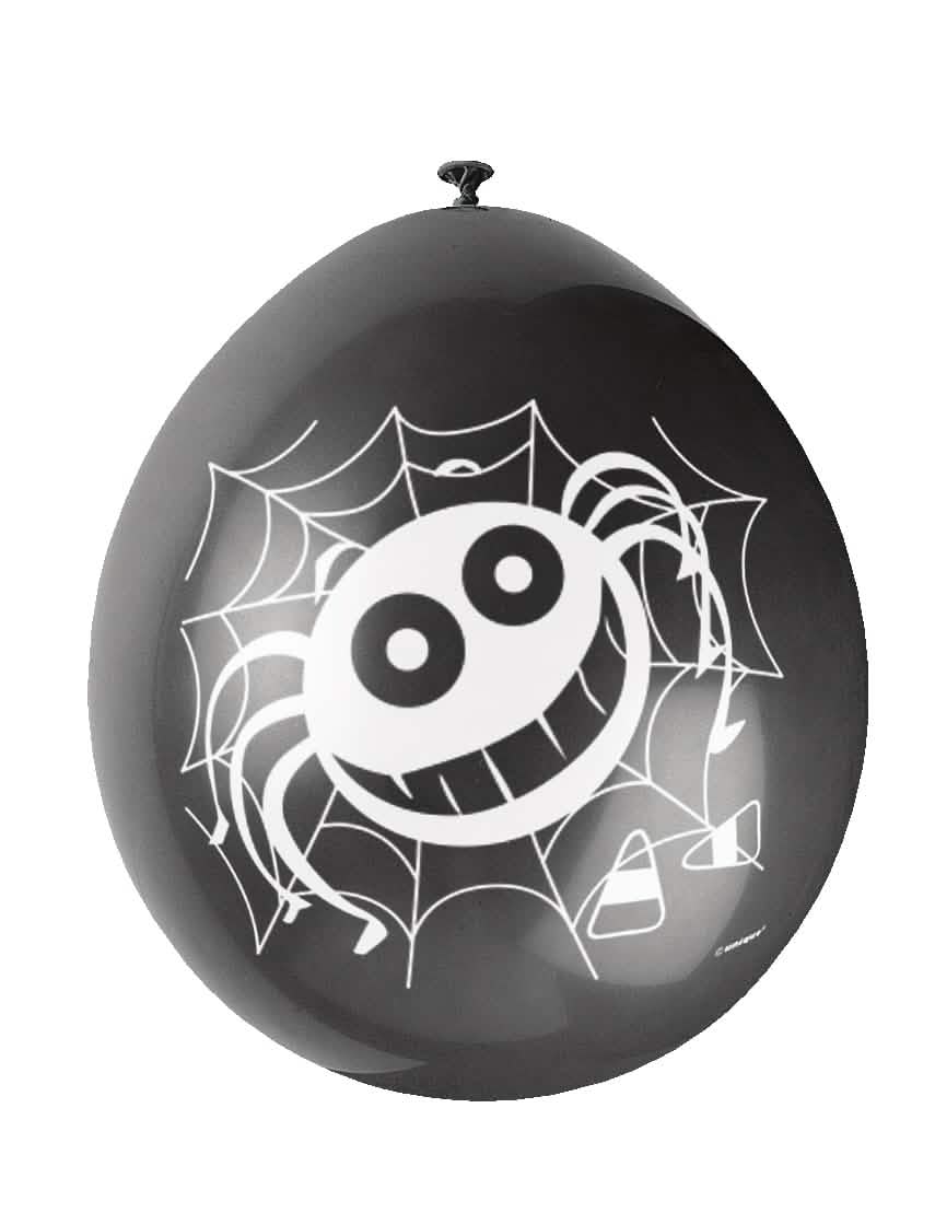 балони от латекс паяци за halloween черен