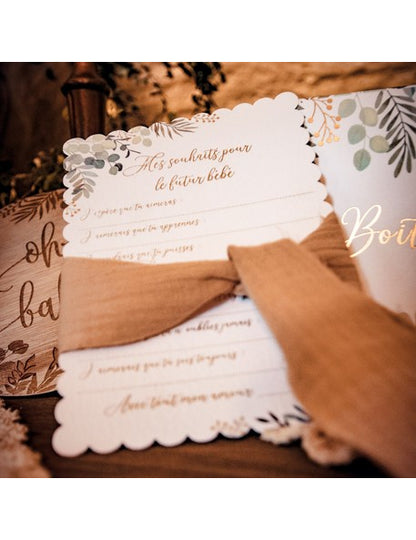 10 поздравителни картички "О, скъпа", 12,5 x 17,5 см cm за бебешко парти