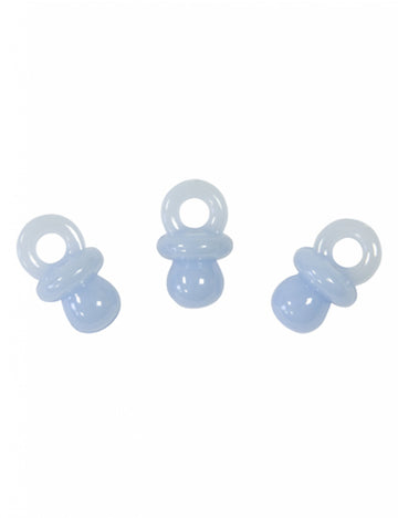 10 сини декорации за маса с шарка на биберон 2 cm за кръщение