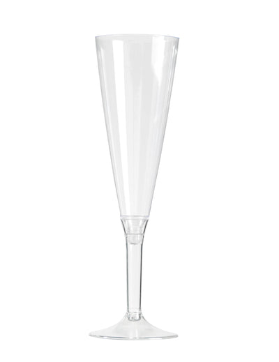Flûte à champagne pied cristal pour fête transparente