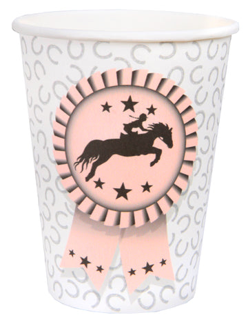 10 картонени конни чаши 7,8 x 9,7 cm модел на подкова