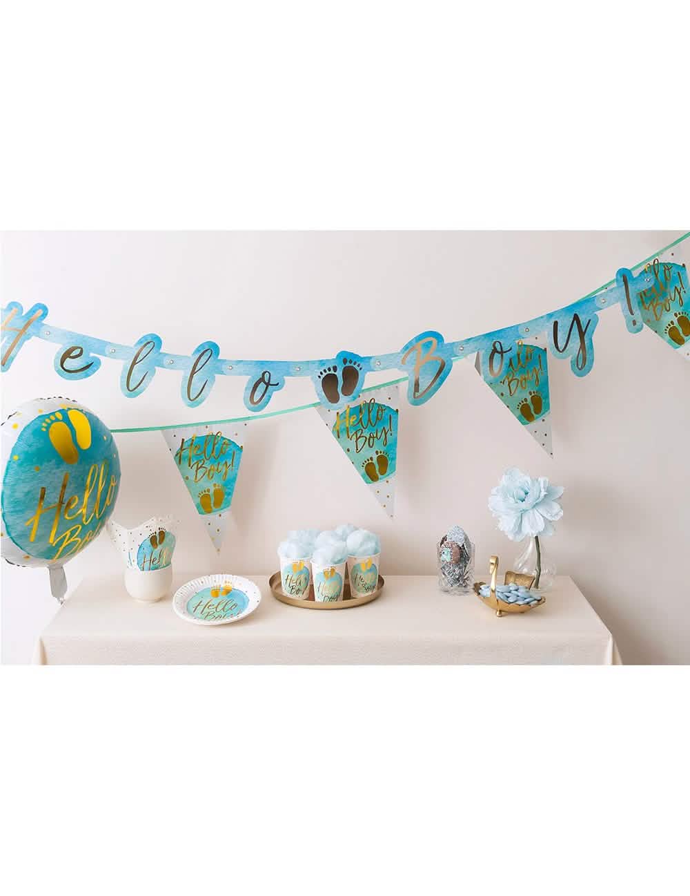 Представяне на картонените чаши Hello Boy за baby shower