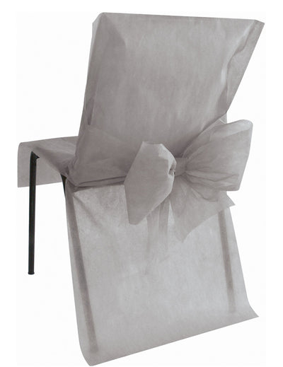 Housse de chaise premium grise en intissé