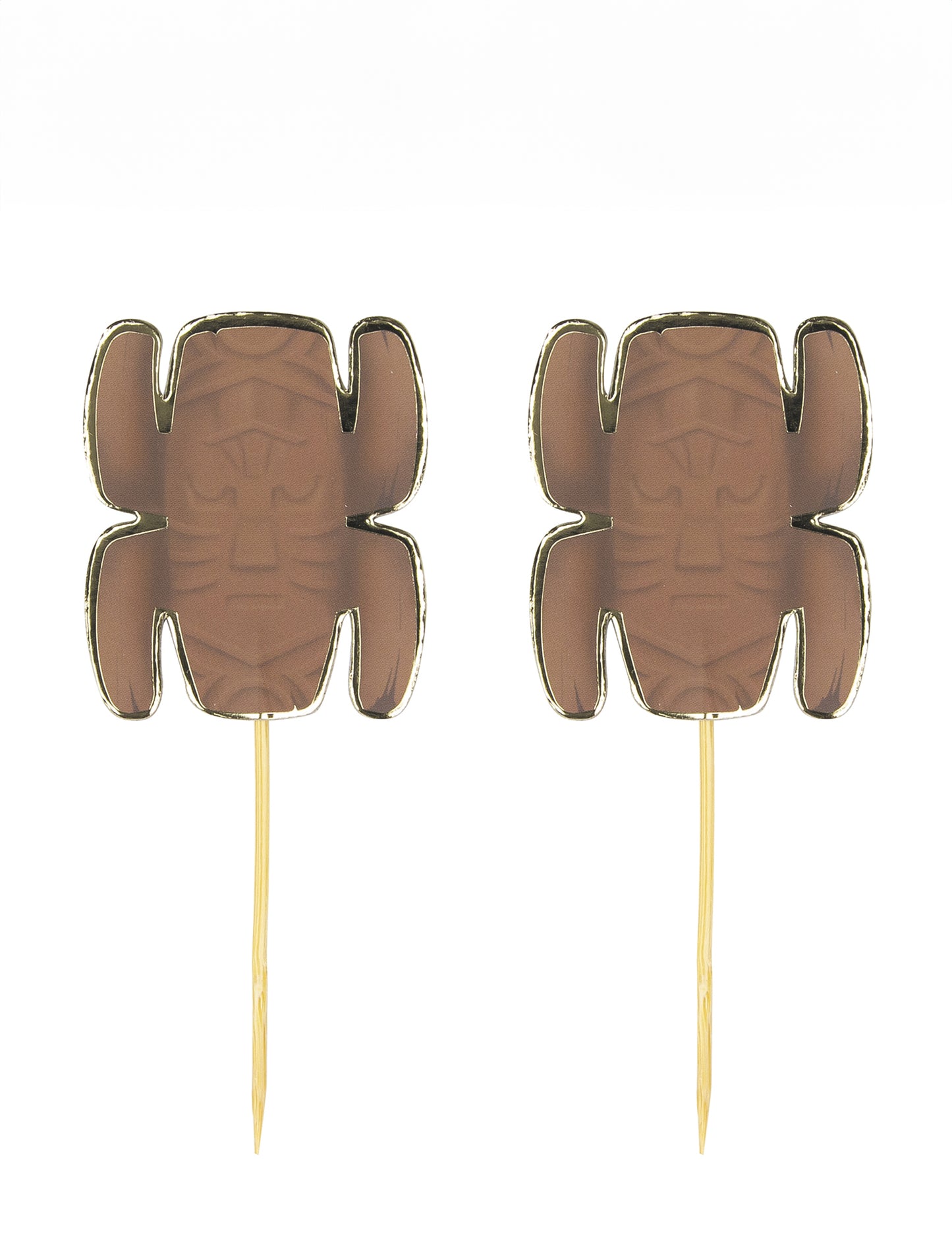 Pics en bois totem aventurier marron