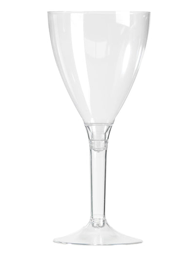 Verre à vin pied cristal pour fête transparent