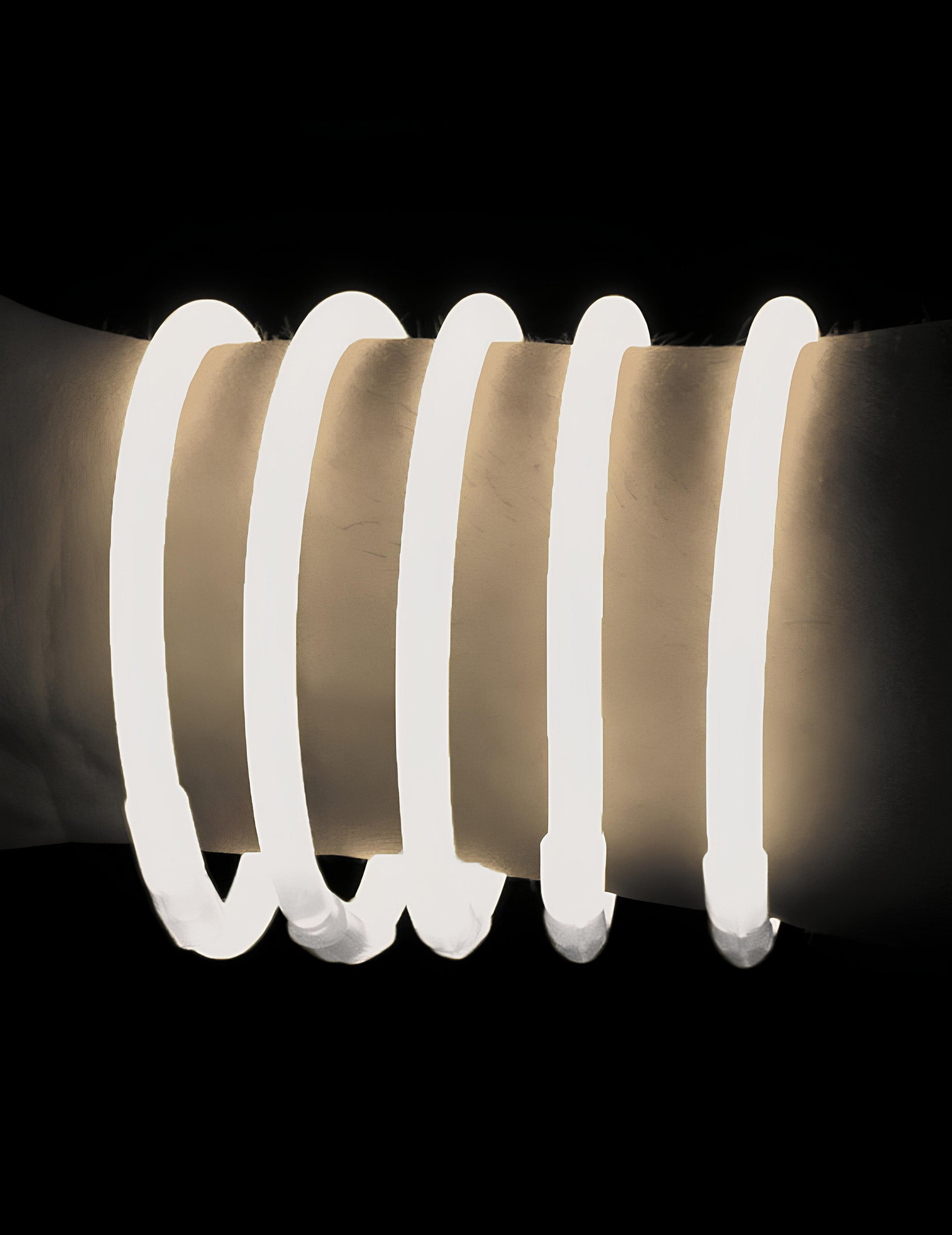 100 bracelets phosphorescents pour fête blancs