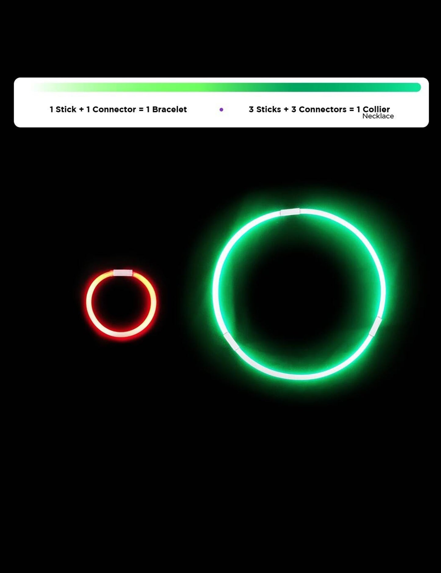 100 фосфоресцентни гривни