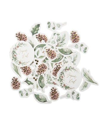 100 конфети "Весела Коледа" "Омагьосана гора" (2-6 см), декорация за маса