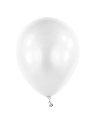 100 мини перлено бели латексови балона 13 cm за ковчега