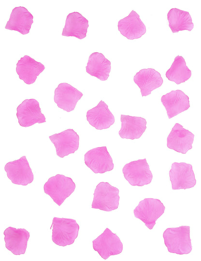 100 розови венчелистчета от плат фуксия 5 x 5 cm за сватба 