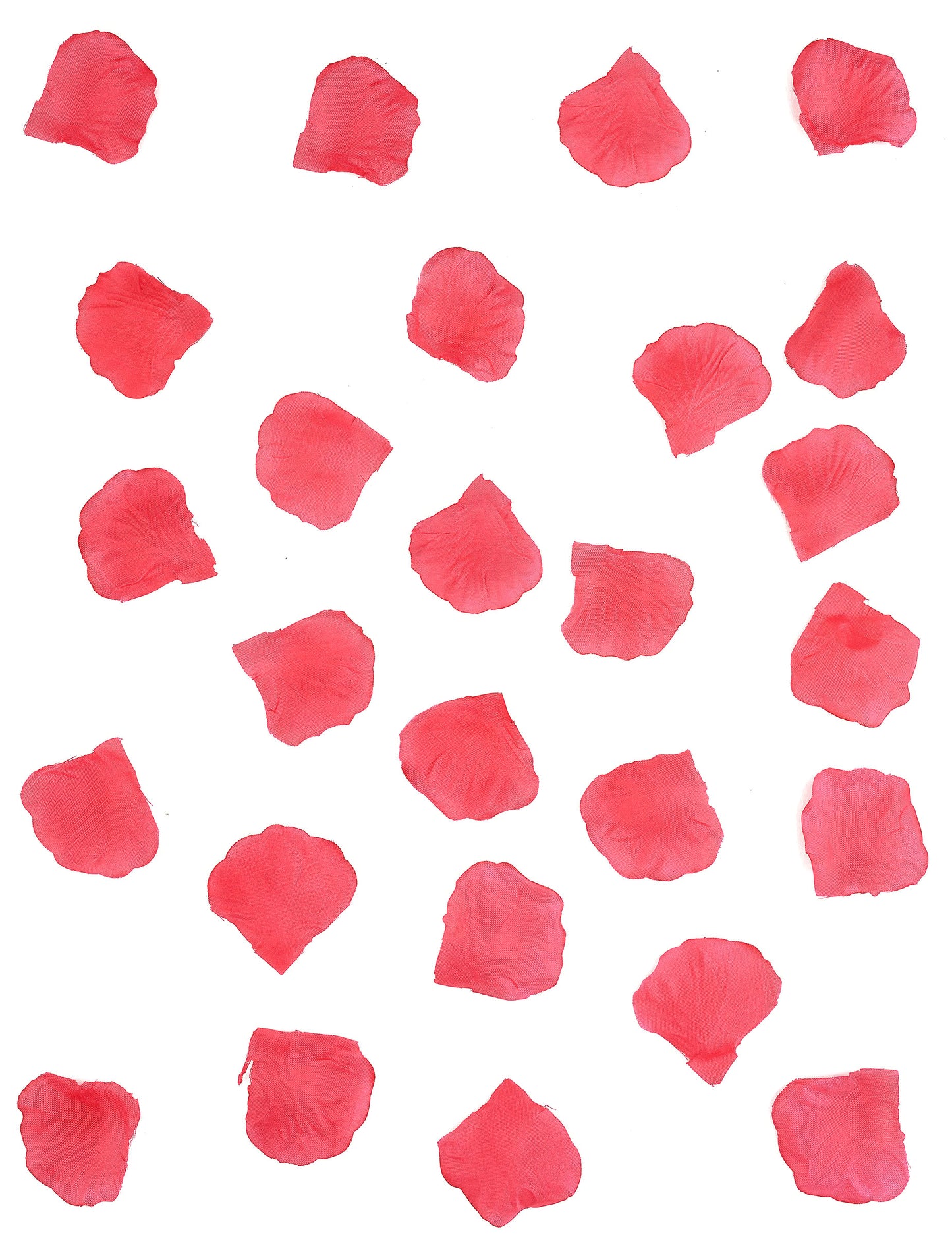 100 розови текстилни розови листенца 5 x 5 cm за декорация на сватба 