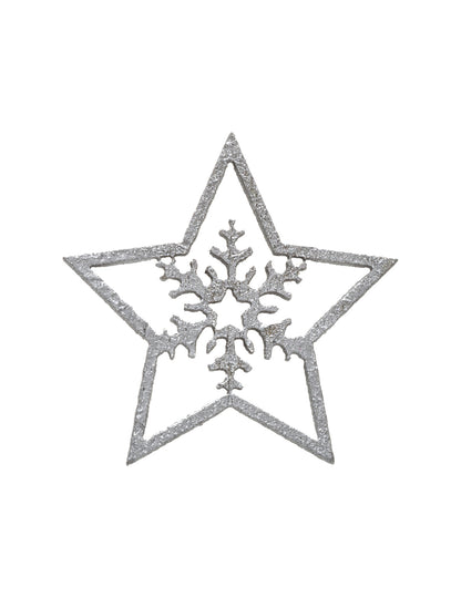 100 малки сребристи звезди за украса 