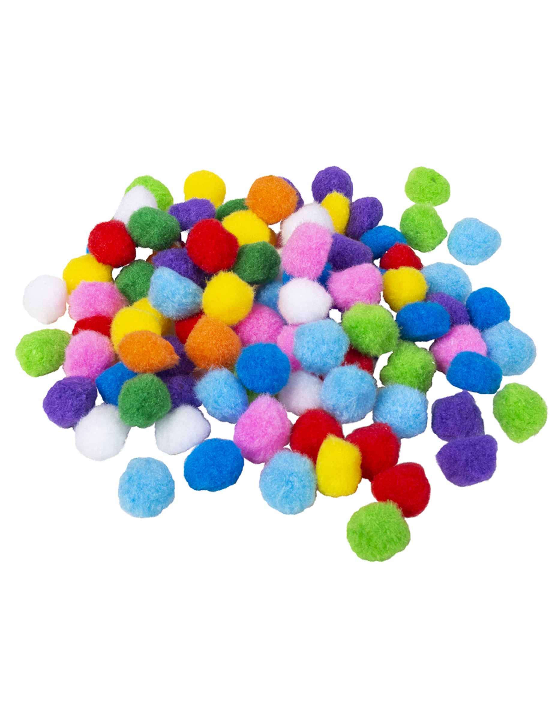 Pompons pour décoration de fête multicolores