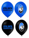 12 синьо-черни латексови балона Atalanta™ 30 cm
