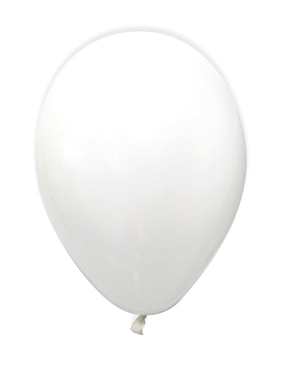Ballons métallisés pour fête blancs