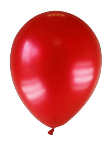 12 тъмночервени метални балони 28 cm