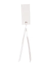 Marque-places rectangle étiquettes cartonnées blanc avec ruban
