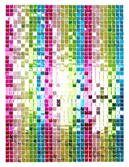 12 многоцветни панела за фон от плат 30 x 30 cm