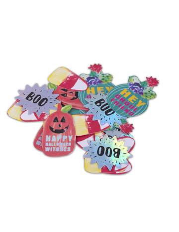 120 Хелоуински конфети за маса 3 cm тиква и бу